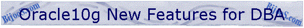 Oracle10g New Features for DBA
